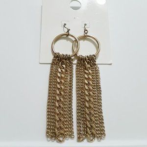 🛒3 for $15 Sale!! Forever 21 Gold Tone Dangle Rope Chain Earrings